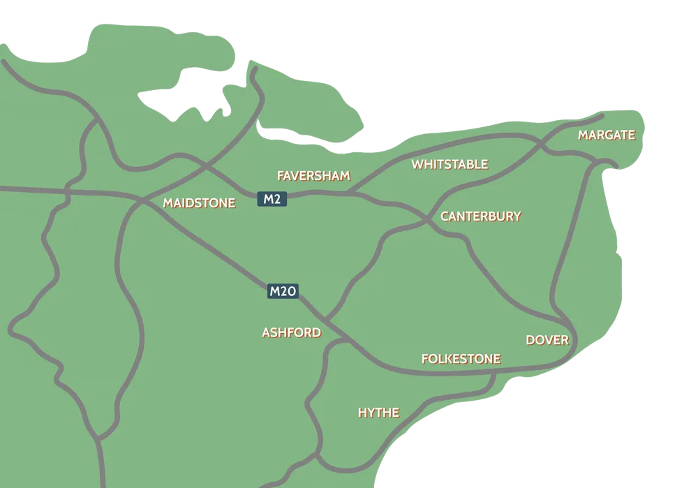 A map of Kent